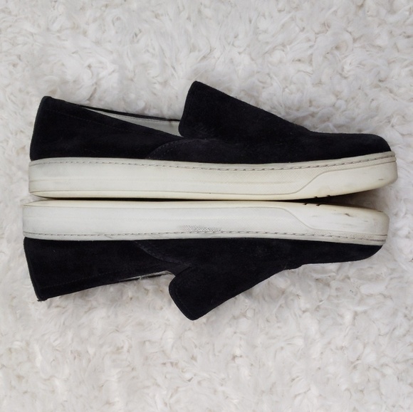 🖤 Prada Women's Black Suede Slip On Sneakers 39 - Picture 5 of 11